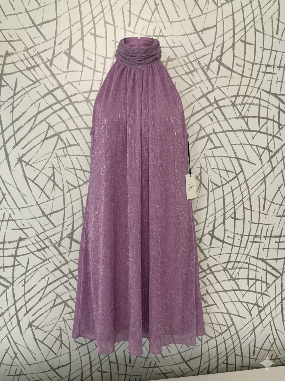 Japna Shimmering Purple Fabric Dress